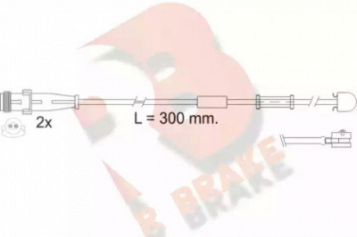 R BRAKE 610504rb -  Сигнализатор, износ тормозных колодок